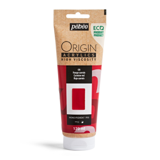 PINTURA ACRILICA ORIGIN ROJO CARMIN 120ML PEBEO 817109