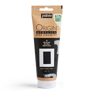 PINTURA ACRILICA ORIGIN NEGRO MARTE 120ML PEBEO 817139