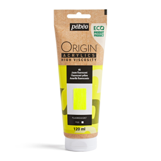 PINTURA ACRILICA ORIGIN AMARILLO FLUORESCENTE 120ML PEBEO 817146
