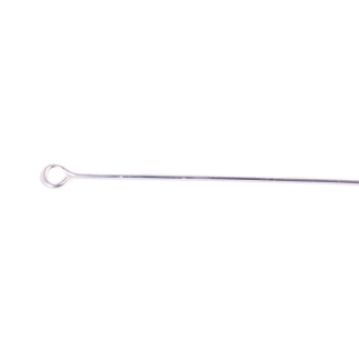 BASTON METALICO ANILLA ABIERTA PLATEADO DIAMETRO 0,7X40MM 100 UDS 12208