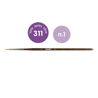 PINCEL DE PELO SINTETICO REDONDO SERIE 311, NUMERO 1 MILAN 80461