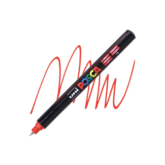 PC-1MR ROTULADOR POSCA ROJO 0,7MM