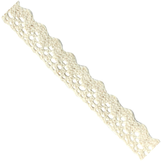 CINTA ADHESIVA DE TELA DE ENCAJE EN COLOR BEIGE 1,5CM X 1M 3196 