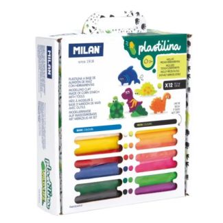 KIT DE PLASTELINA CON MOLDES Y HERRAMIENTAS "WILD LIFE" MILAN 914312