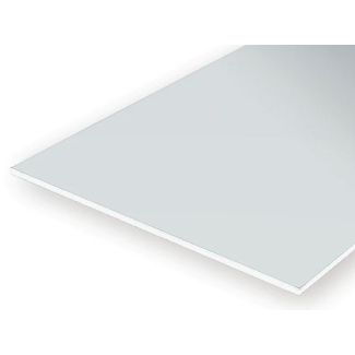 HOJA LISA BLANCA EVERGREEN 15X30CM 0,13MM 3 UDS 9009 