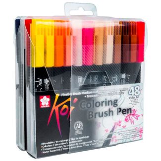 XBR48A KOI ESTUCHE 48 COLORES PINCEL