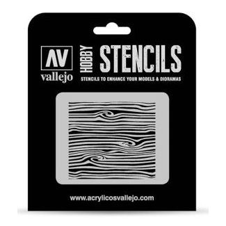 ST-TX007 Stencil Vetas de madera n2 1/35