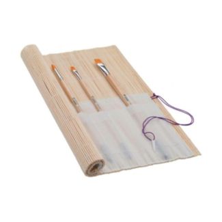 esterilla para pinceles de cañas