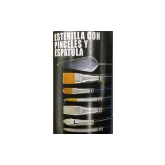 90590223 Tubo 6 pinceles + espátula oleo