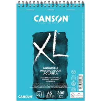 BLOC XL ACUARELA GRANO FINO DINA5 20 HOJAS 300GR CANSON C400082843