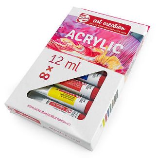 SET ACRILICO 8 TUBOS X 12ML ART CREATION 9021708M