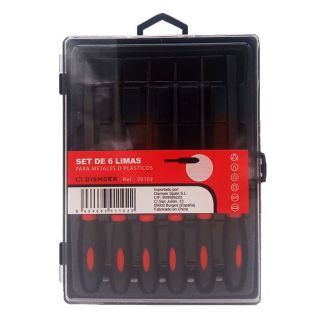 Set 6 limas pra metales o plásticos