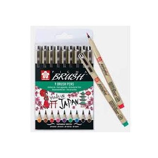 POXSDKBR9 Estuche Pigma brush 9 colores