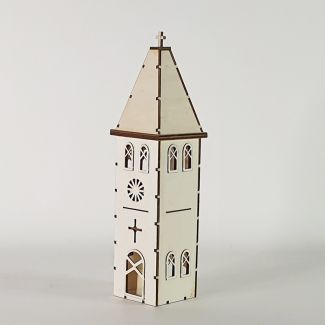 SOPORTE 3D 053 IGLESIA NAVIDAD PORTA VELAS 0007588 
