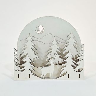 SOPORTE 3D 067 ESCENA BOSQUE CIERVO NAVIDAD 0007677 