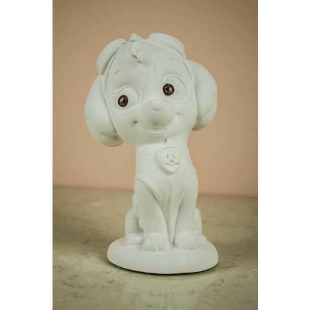PATRULLA CANINA PERRITA SKYE DE 18CM DE YESO 1411