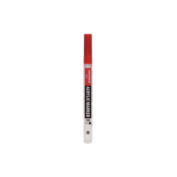 MARKER/ROTULADOR ACRILICO DE 2MM BLANCO TITANIO AMSTERDAM 17531050