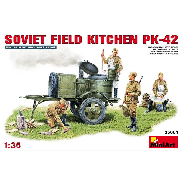MINIART SOVIET FIELD KITCHEN 1:35 – COCINA DE CAMPAÑA SOVIÉTICA WWII | 35061