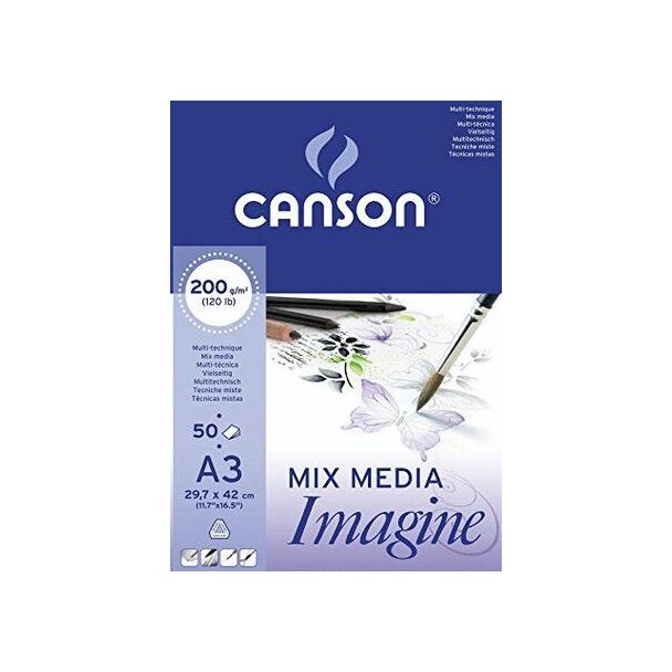 BLOC IMAGINE DINA3 50 HOJAS 200GR CANSON 200006007