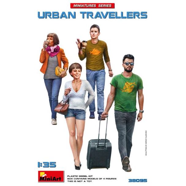 MINIART URBAN TRAVELLERS 1:35 – FIGURAS DE VIAJEROS URBANOS PARA DIORAMAS | 38095