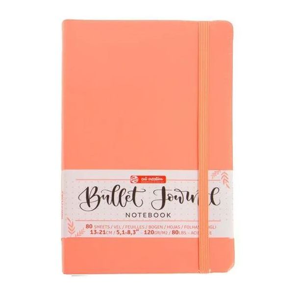 BULLET JOURNAL ROJO CORAL BLOC DE 13X21CM CON 80 HOJAS DE 120GR ART CREATION 9314602M