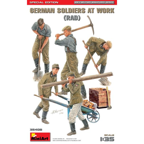 MINIART GERMAN SOLDIERS AT WORK 1:35 – FIGURAS ALEMANAS PARA DIORAMAS WWII | 35408