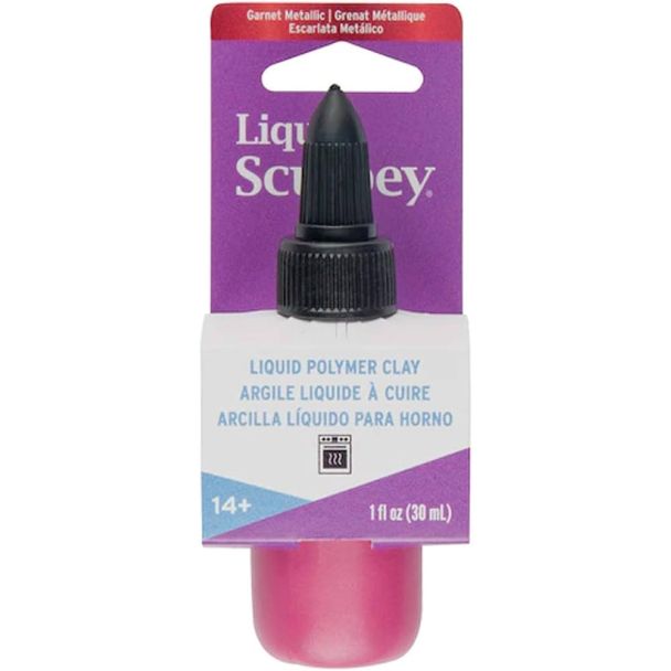 Arcilla polimérica líquida granate metálico de 30ml SCULPEY ALS3509 SCULPEY LIQUIDO ESCARLATA 30ML