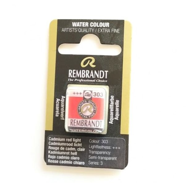 Pastilla Acuarela PAN ROJO CADMIO CLARO REMBRANDT 05863031 