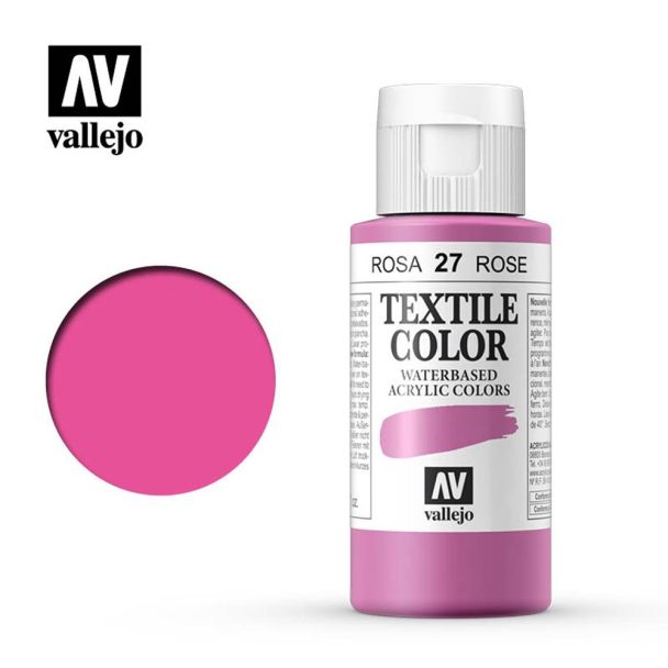 Textil color rosa de 60ml VALLEJO 40027