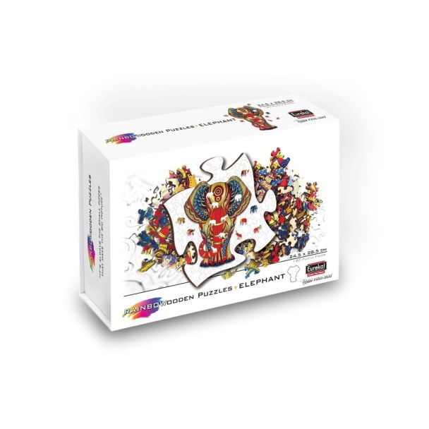 473611 PUZZLE ARCOIRIS MADERA ELEFANTE