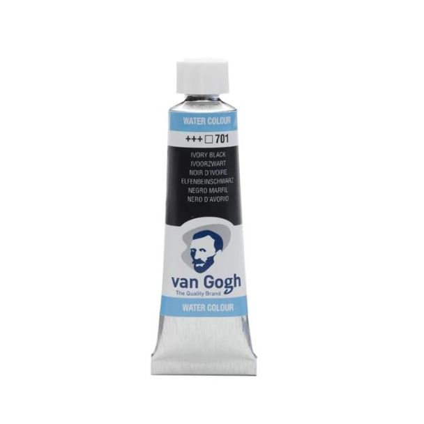 TUBO ACUARELA 10ML NEGRO MARFIL  VAN GOGH 20017011
