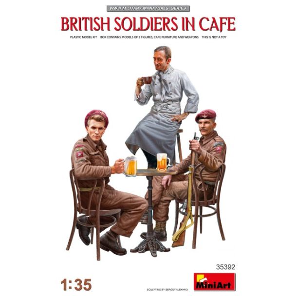 MINIART BRITISH SOLDIERS IN CAFÉ 1:35 – FIGURAS MILITARES PARA DIORAMAS | 35392