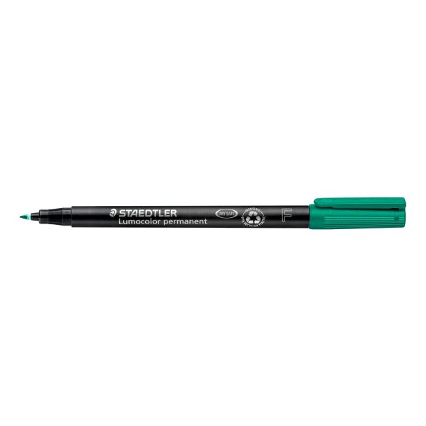MARCADOR/ROTULADOR PERMANENTE VERDE LUMOCOLOR "F" STAEDTLER 318-5