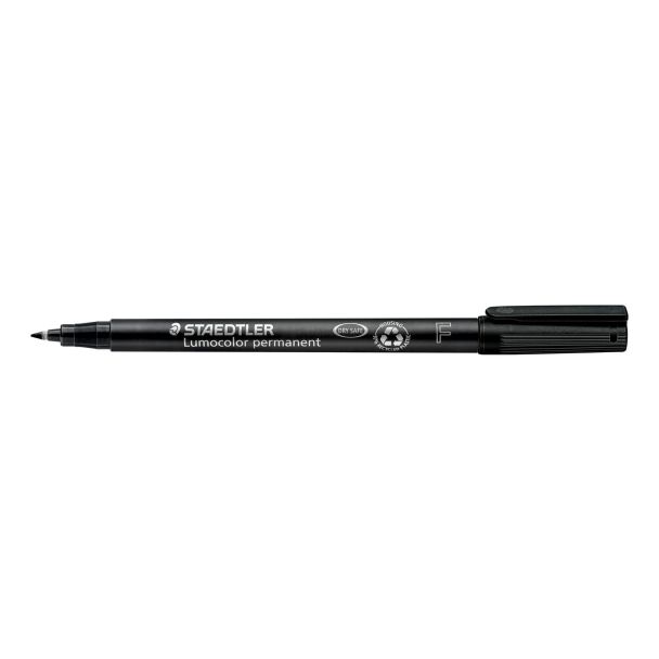 MARCADOR/ROTULADOR PERMANENTE NEGRO LUMOCOLOR "F" STAEDTLER 318-9
