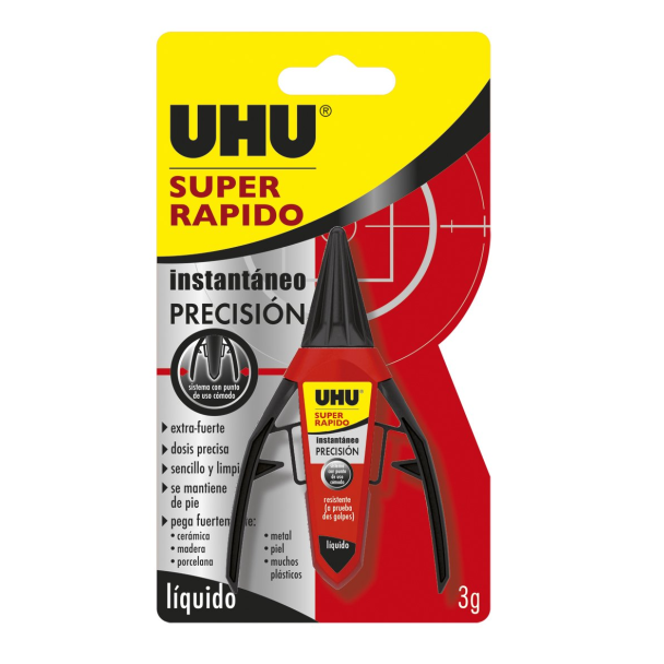 PEGAMENTO SUPER RAPIDO INSTANTANEO PRECISION 3GR UHU 36566