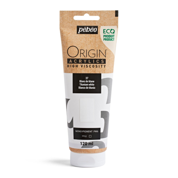 PINTURA ACRILICA ORIGIN BLANCO DE TITANIO 120ML PEBEO 817137