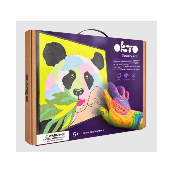 COLOREAR CON PLASTELINA POR NUMEROS - PANDA 29X29CM OKTO 20000