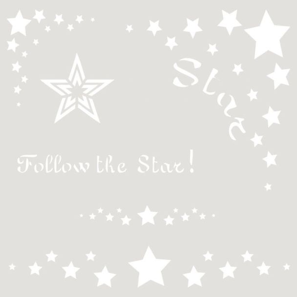 STENCIL DECO VINTAGE COMPOSICION 073 STAR (S) 0001282 