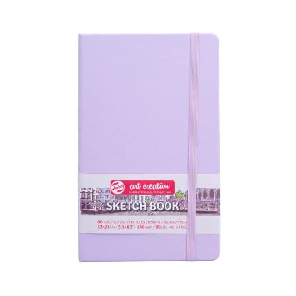 SKETCH BOOK VIOLETA PASTEL BLOC DE 13X21CM CON 80 HOJAS DE 140GR ART CREATION 9314132M